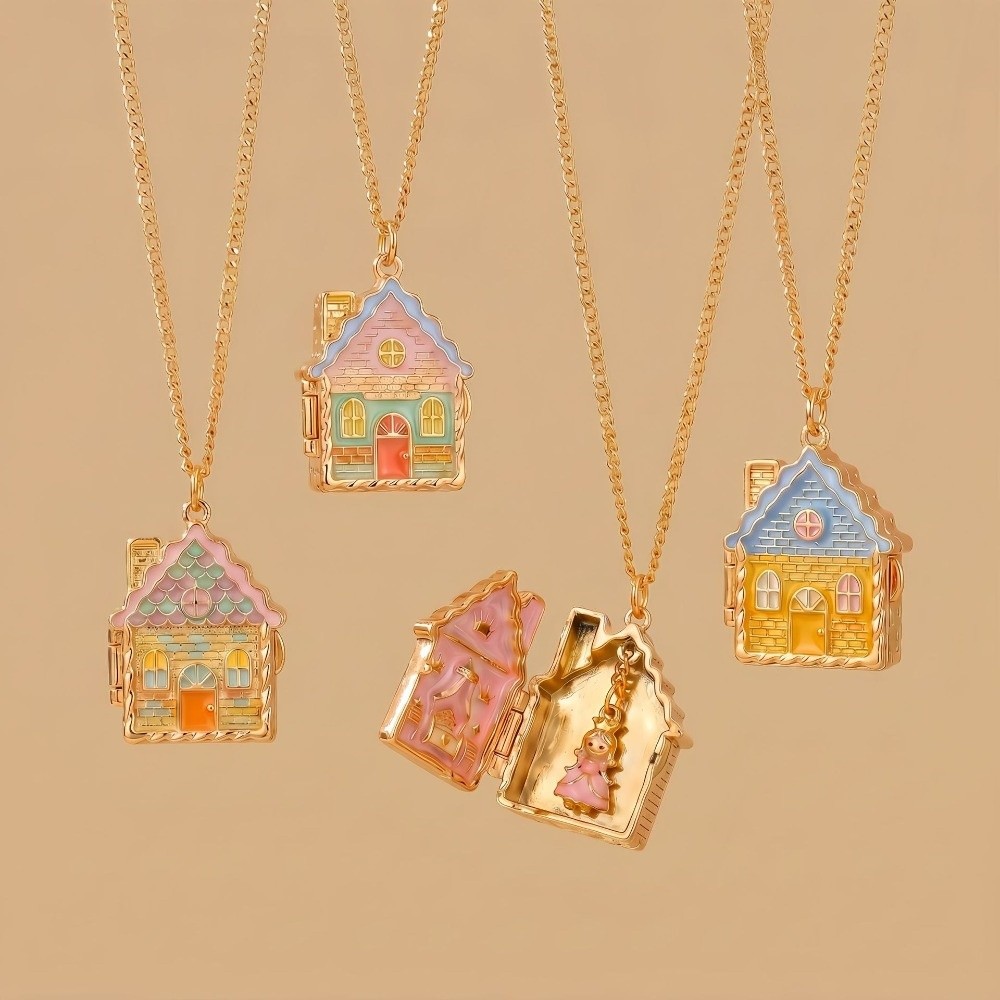 Home Fragrance Gingerbread - Collar de casa de jengibre colorida