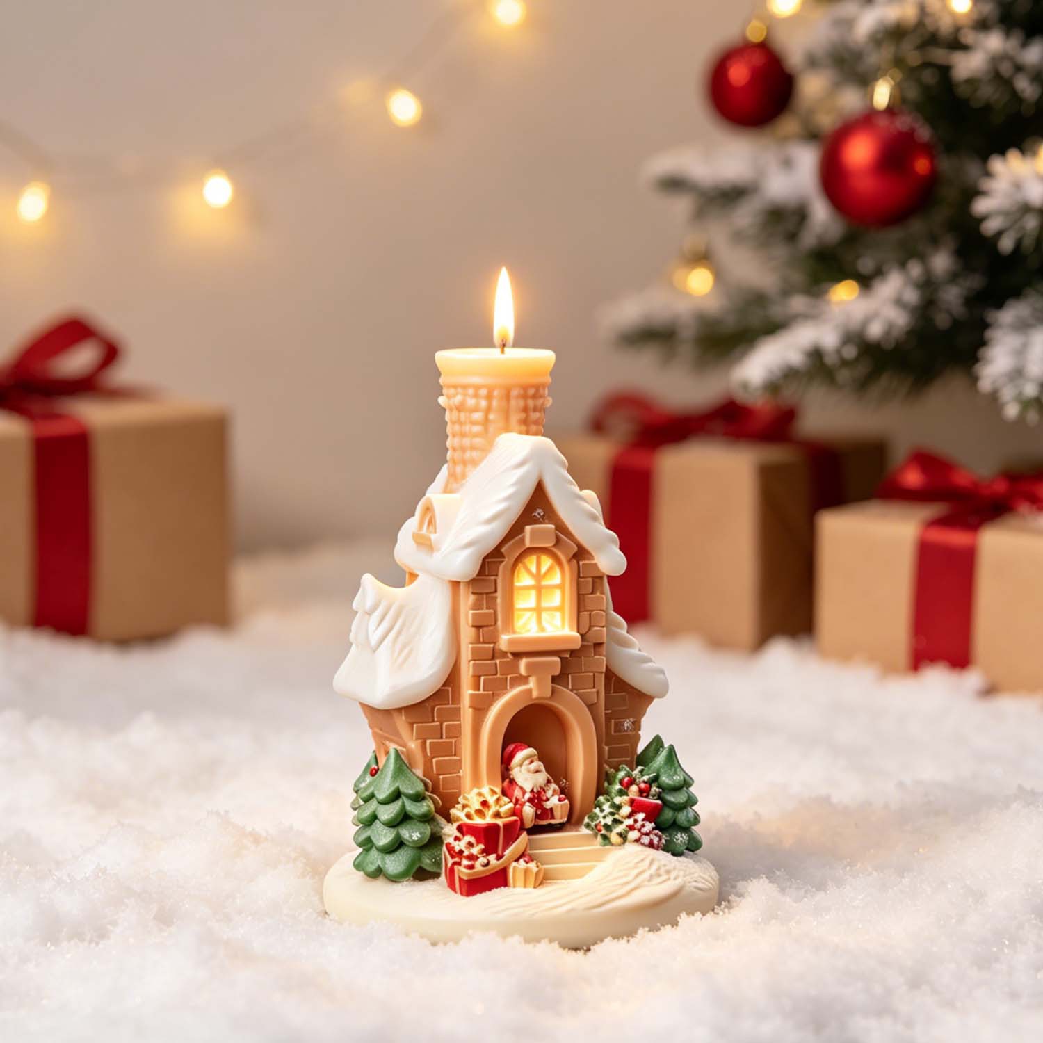 Home Fragrance Gingerbread - Molde de Silicona 3D para Velas