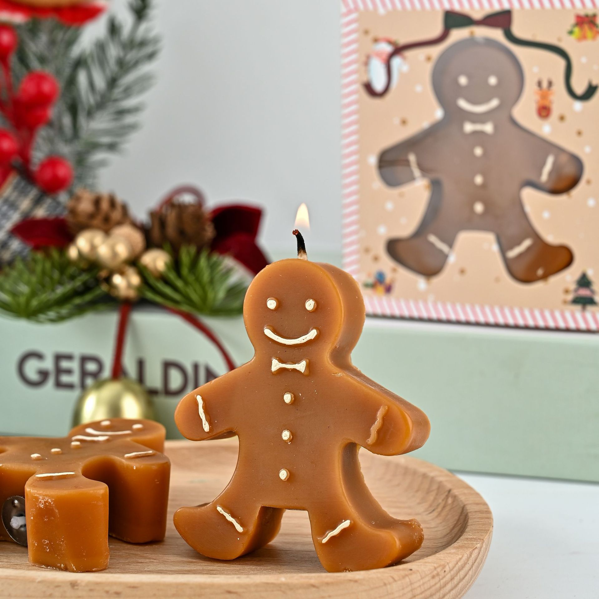 Vela de aromaterapia navideña  - Home Fragrance Gingerbread reseña y precio