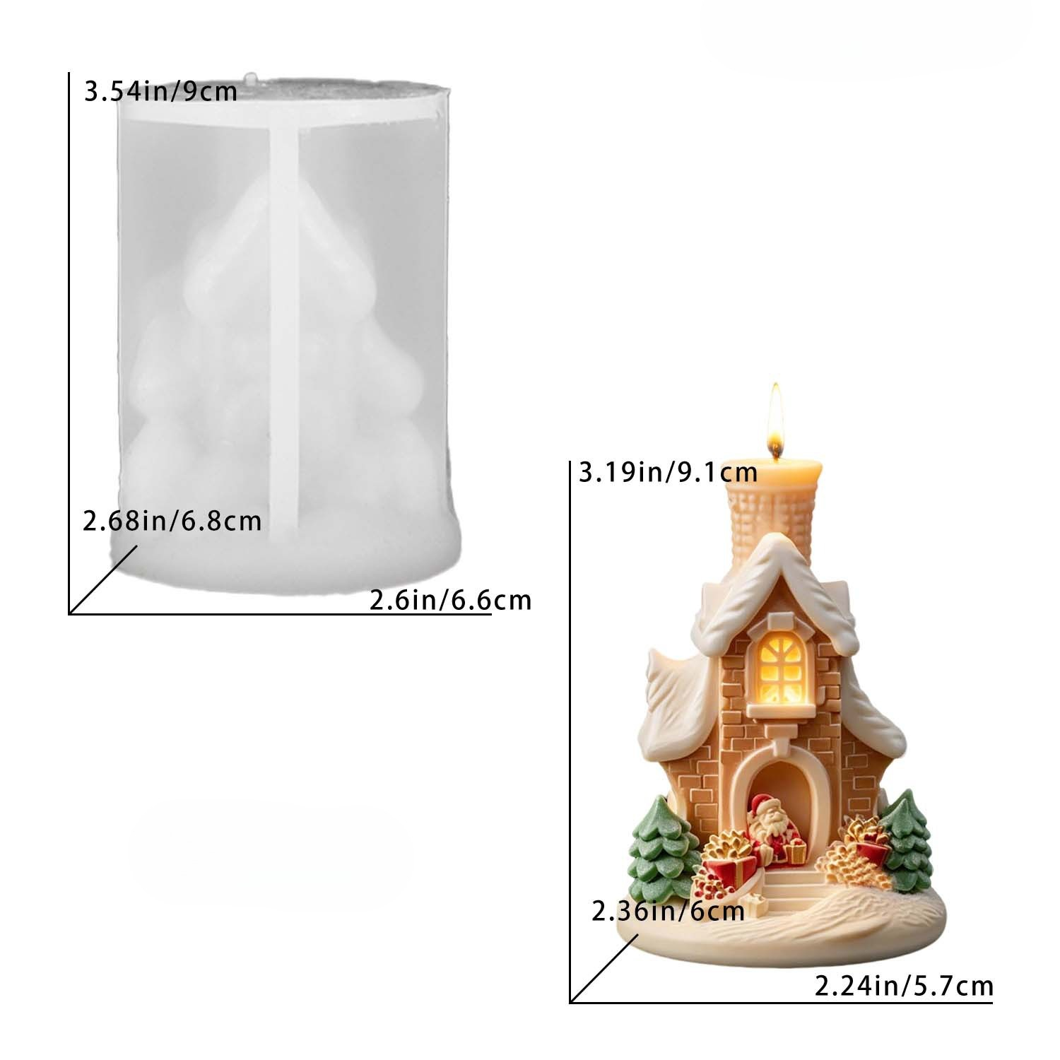 Molde de Silicona 3D para Vela - Home Fragrance Gingerbread reseña y precio